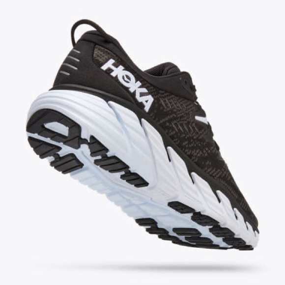 HOKA Graviota 4 Black and White Running Shoes - Picture 2 of 10
